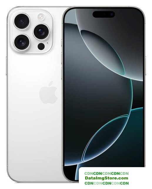 Телефон Apple iPhone 16 Pro Max Dual SIM 1TB (белый титан) - Изображение №1 — buytech