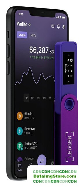 Аппаратный криптокошелек Ledger Nano S Plus (фиолетовый аметист) - Изображение №5 — buytech