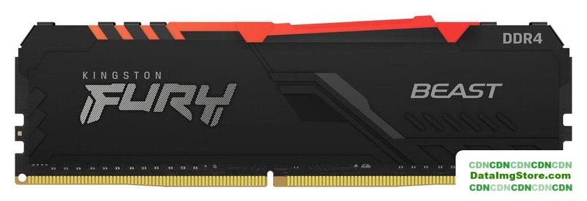 Оперативная память Kingston FURY Beast RGB 8ГБ DDR4 3600 МГц KF436C17BB2A/8 - Изображение №2 — buytech