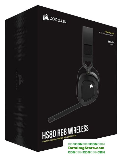 Наушники Corsair HS80 RGB Wireless (черный) - Изображение №8 — buytech