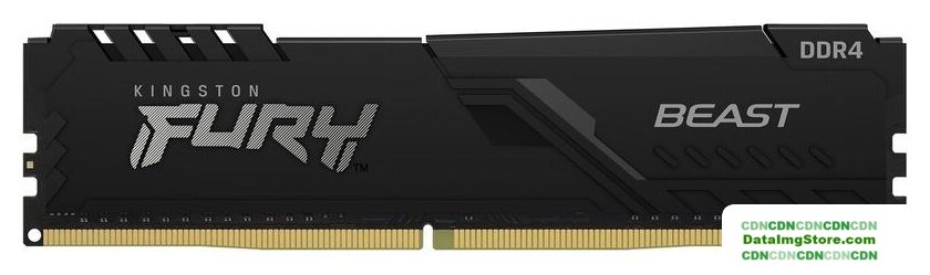 Оперативная память Kingston FURY Beast 32GB DDR4 PC4-25600 KF432C16BB/32 - Изображение №2 — buytech