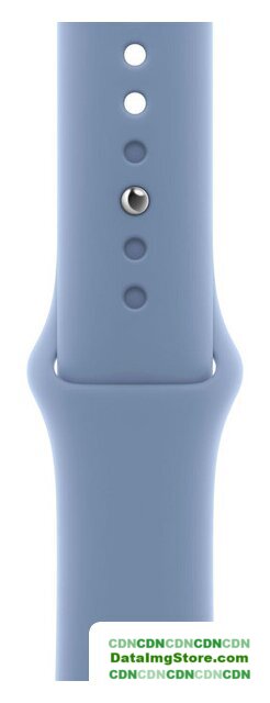 Умные часы Apple Watch Series 9 41 мм (алюминиевый корпус, серебристый/зимний синий, спортивный силиконовый ремешок M/L) - Изображение №3 — buytech