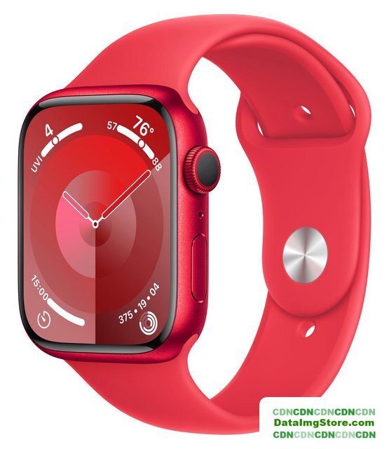 Умные часы Apple Watch Series 9 45 мм (алюминиевый корпус, красный/красный, спортивный силиконовый ремешок S/M) - Изображение №1 — buytech