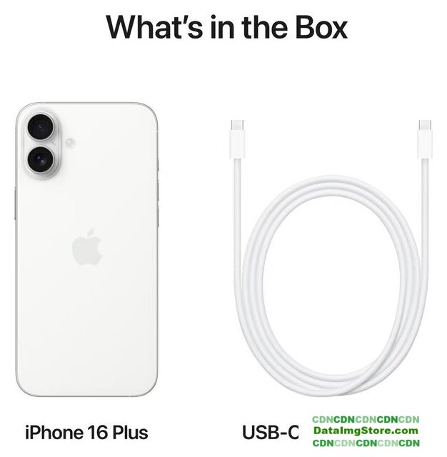 Телефон Apple iPhone 16 Plus Dual SIM 128GB (белый) - Изображение №5 — buytech