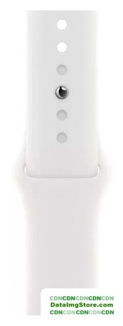 Умные часы Apple Watch Series 8 45 мм (алюминиевый корпус, серебристый/белый, спортивный силиконовый ремешок M/L) - Изображение №4 — buytech