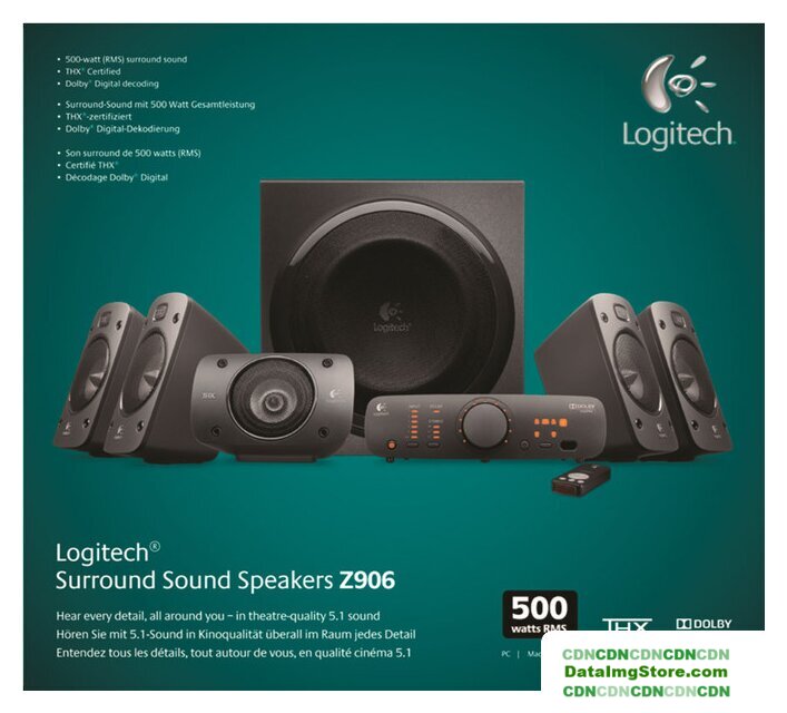 Акустика Logitech Surround Sound Speakers Z906 - Изображение №8 — buytech