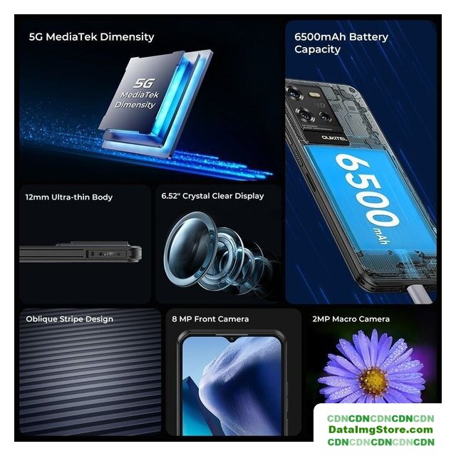 Телефон Oukitel WP50 4GB/256GB (синий) - Изображение №4 — buytech