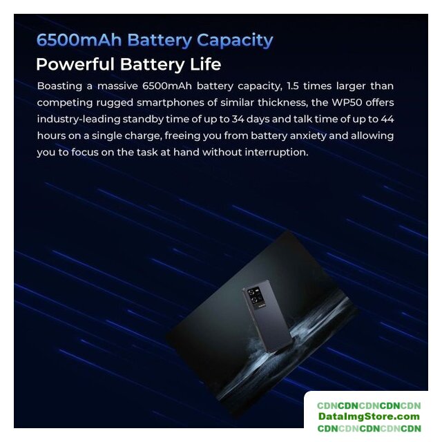 Телефон Oukitel WP50 4GB/256GB (синий) - Изображение №7 — buytech