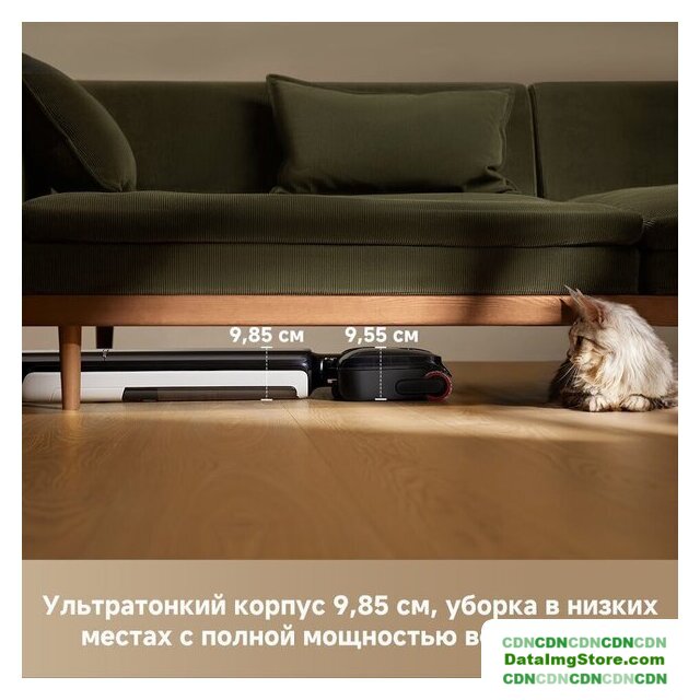 Вертикальный моющий пылесос Dreame G12 Pro Wet and Dry Vacuum HHR32A (евровилка, черный) - Изображение №3 — buytech