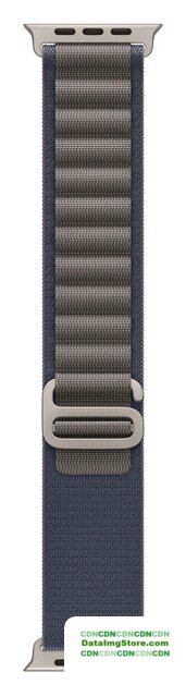 Умные часы Apple Watch Ultra 2 LTE 49 мм (титановый корпус, титановый/синий, текстильный ремешок размера M) - Изображение №3 — buytech