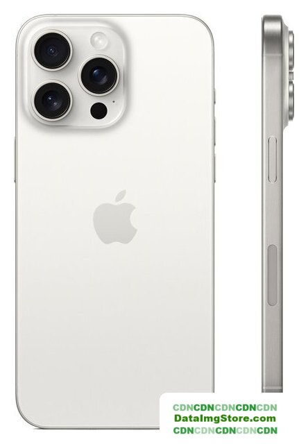 Телефон Apple iPhone 15 Pro Max eSIM 256GB (белый титан) - Изображение №2 — buytech