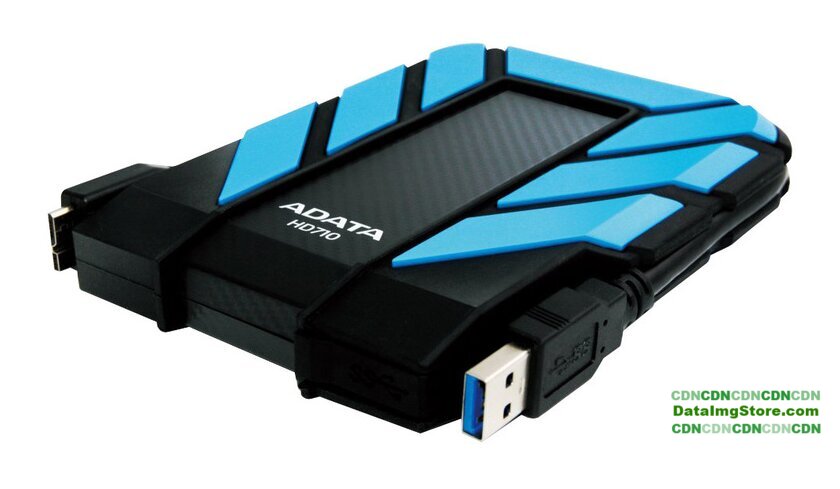 Внешний накопитель ADATA DashDrive Durable HD710 1TB Blue (AHD710-1TU3-CBL) - Изображение №2 — buytech