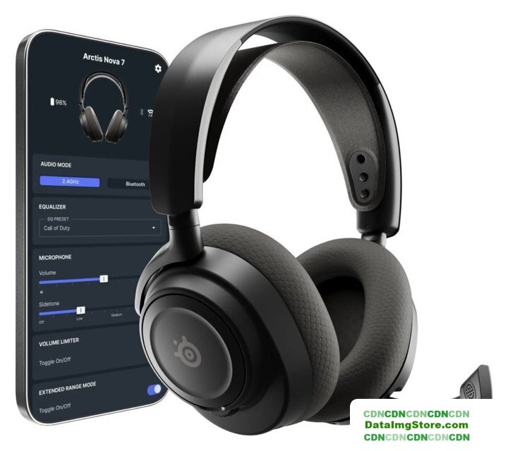Наушники SteelSeries Arctis Nova 7 Wireless Gen 2 (черный) - Изображение №5 — buytech