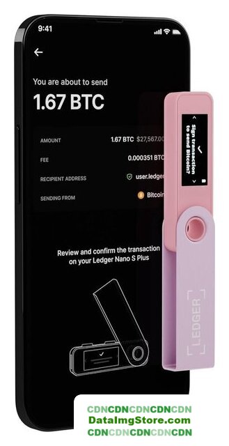 Аппаратный криптокошелек Ledger Nano S Plus (пастельный розовый) - Изображение №5 — buytech