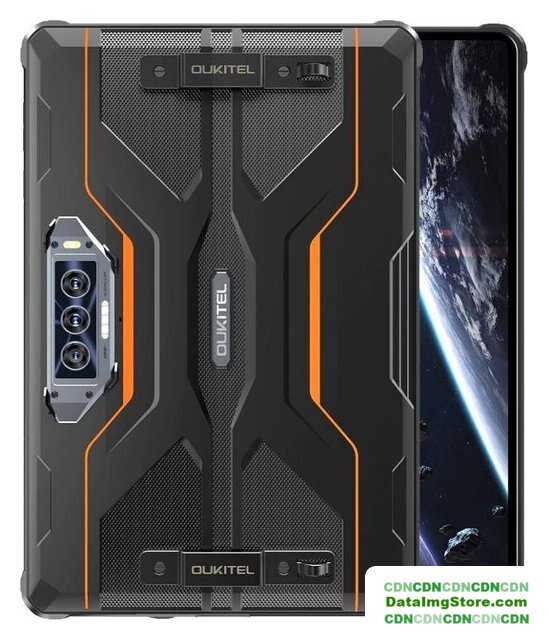 Планшет Oukitel RT8 (черный/оранжевый, с подставкой) - Изображение №3 — buytech