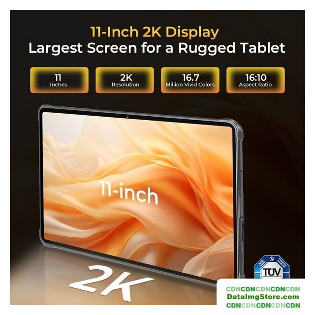 Планшет Oukitel RT8 (черный/оранжевый, с подставкой) - Изображение №8 — buytech