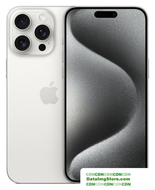 Телефон Apple iPhone 15 Pro Max Dual SIM 1TB (белый титан) - Изображение №1 — buytech