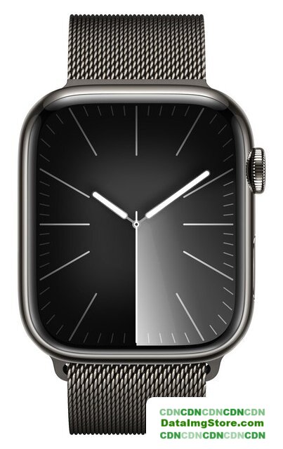 Умные часы Apple Watch Series 9 LTE 45 мм (корпус из нержавеющей стали, графит/миланский графитовый) - Изображение №2 — buytech
