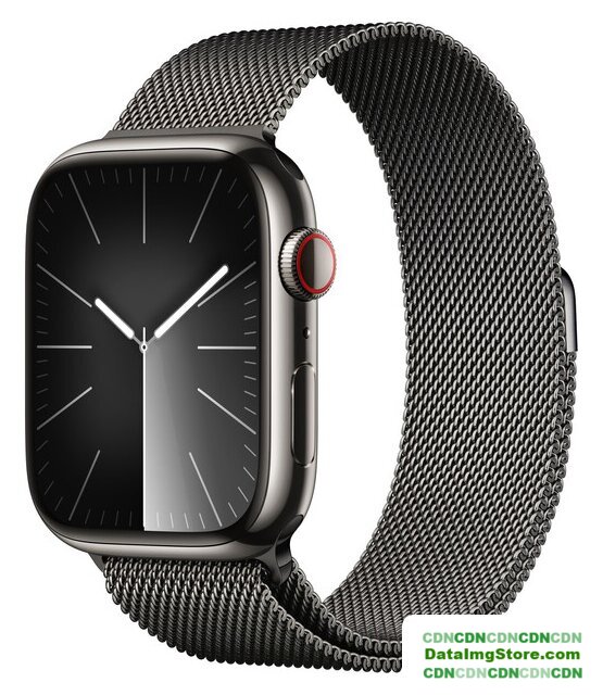 Умные часы Apple Watch Series 9 LTE 45 мм (корпус из нержавеющей стали, графит/миланский графитовый) - Изображение №1 — buytech