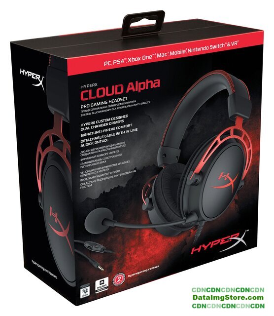 Наушники HyperX Cloud Alpha (черный/красный) - Изображение №7 — buytech
