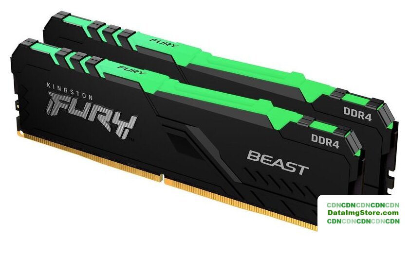 Оперативная память Kingston FURY Beast RGB 2x8ГБ DDR4 3600МГц KF436C17BB2AK2/16 - Изображение №1 — buytech