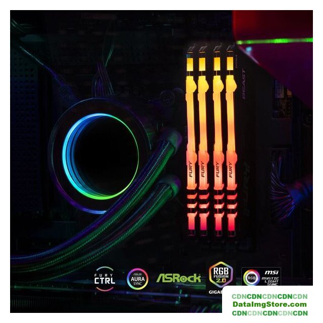 Оперативная память Kingston FURY Beast RGB 2x8ГБ DDR4 3600МГц KF436C17BB2AK2/16 - Изображение №9 — buytech