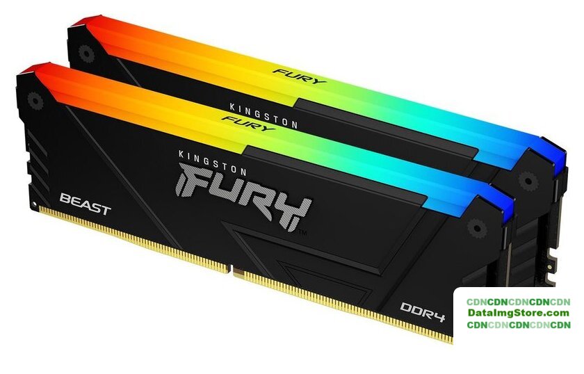 Оперативная память Kingston FURY Beast RGB 2x16ГБ DDR4 3200 МГц KF432C16BB2AK2/32 - Изображение №1 — buytech