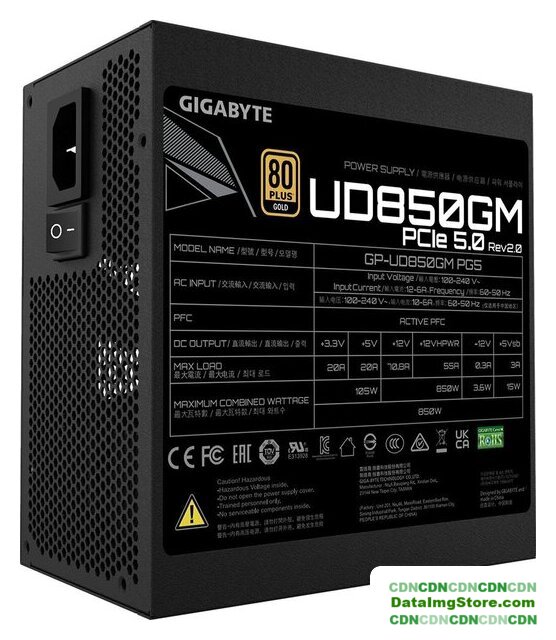 Блок питания Gigabyte UD850GM PG5 (rev. 2.0) - Изображение №5 — buytech