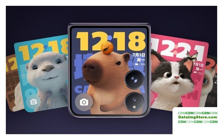 Телефон Xiaomi MIX Flip 12GB/512GB китайская версия (фиолетовый карбон) - Изображение №7 — buytech