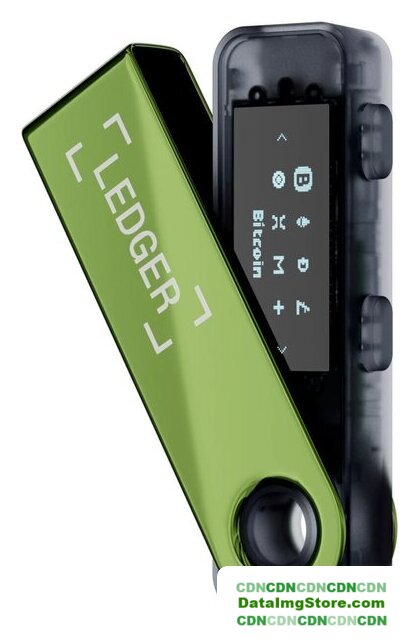 Аппаратный криптокошелек Ledger Nano S Plus (черный/зеленый) - Изображение №1 — buytech