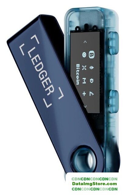 Аппаратный криптокошелек Ledger Nano S Plus (синий/темно-синий) - Изображение №1 — buytech