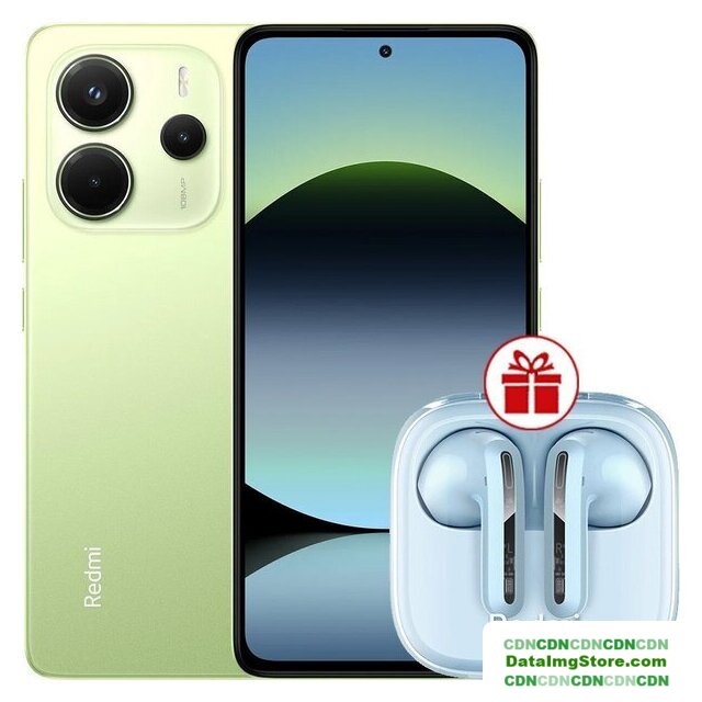 Телефон Xiaomi Redmi Note 14 8GB/256GB международная версия (зеленый) + наушники Xiaomi Redmi Buds 6 Active (голубой) по акции - Изображение №1 — buytech