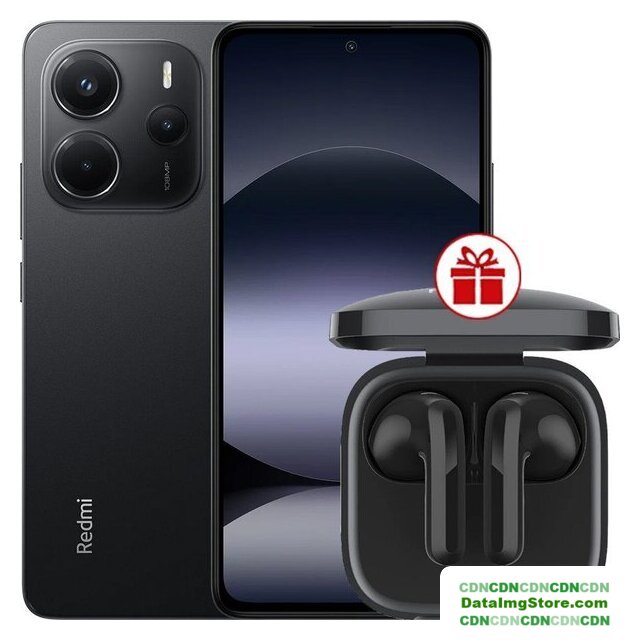 Телефон Xiaomi Redmi Note 14 6GB/128GB международная версия (черный) + наушники Xiaomi Redmi Buds 6 Active (черный) по акции - Изображение №1 — buytech