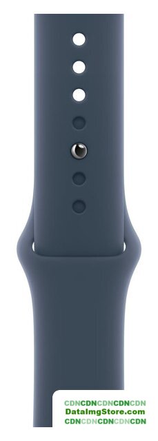 Умные часы Apple Watch Series 9 45 мм (алюминиевый корпус, серебристый/грозовой синий, спортивный силиконовый ремешок M/L) - Изображение №3 — buytech