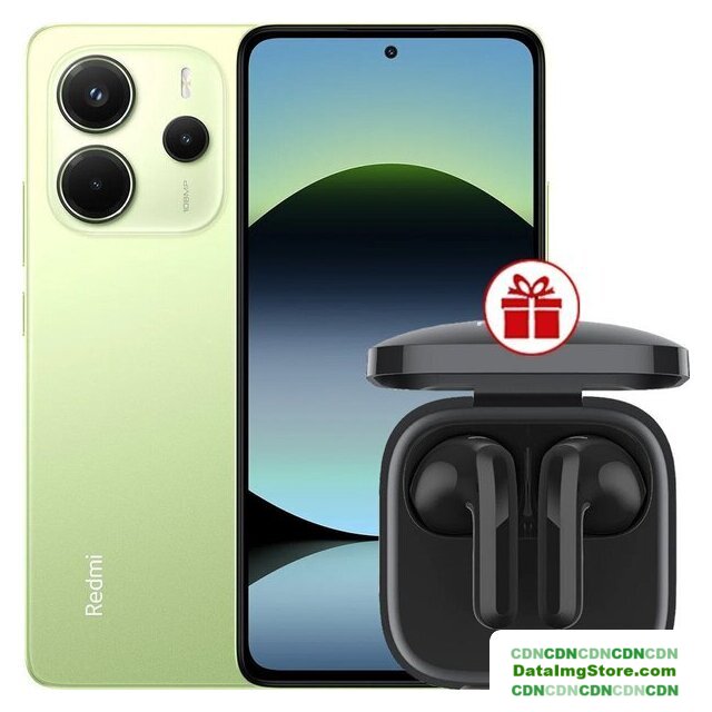 Телефон Xiaomi Redmi Note 14 8GB/256GB международная версия (зеленый) + наушники Xiaomi Redmi Buds 6 Active (черный) по акции - Изображение №1 — buytech