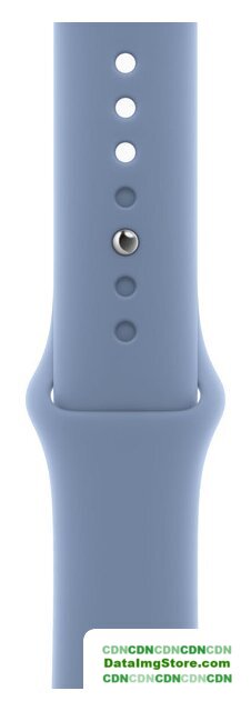 Умные часы Apple Watch Series 9 45 мм (алюминиевый корпус, серебристый/зимний синий, спортивный силиконовый ремешок S/M) - Изображение №3 — buytech
