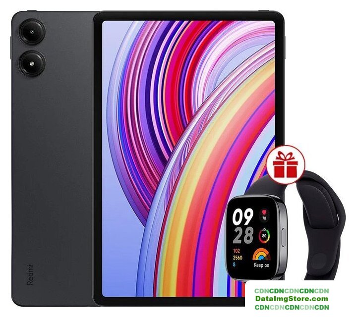 Планшет Xiaomi Redmi Pad Pro 5G 6GB/128GB международная версия (темно-серый) + умные часы Xiaomi Redmi Watch 3 (черный) по акции - Изображение №1 — buytech