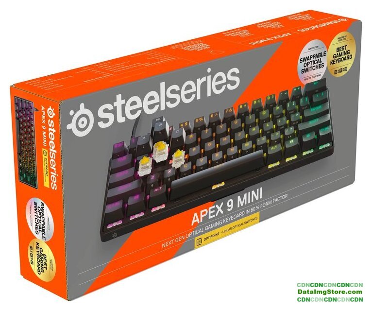 Клавиатура SteelSeries Apex 9 Mini (нет кириллицы) - Изображение №10 — buytech