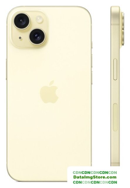 Телефон Apple iPhone 15 Dual SIM 128GB (желтый) - Изображение №2 — buytech